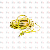 لیست قیمت و خرید پچ کورد شبکه امپ Cat6 UTP روکش PVC، زرد 30 متری