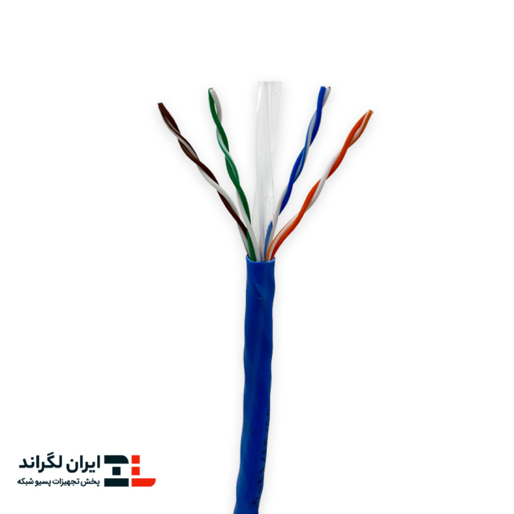 قیمت کابل شبکه لگراند Cat6 UTP PVC بدون تست تمام مس | حلقه 305 متری