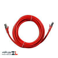 پچ کورد لگراند (کابل لن) Cat6 SFTP شیلد دار روکش PVC قرمز 5 متری