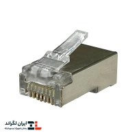 سوکت شبکه نقره‌ای ونتولینک cat6 SFTP بسته 100 عددی میان گذر